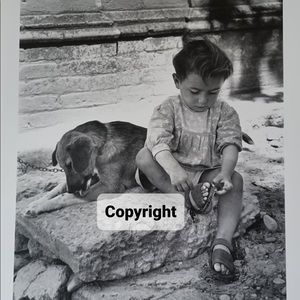 Dog 4 Child with Dog Photo Sale